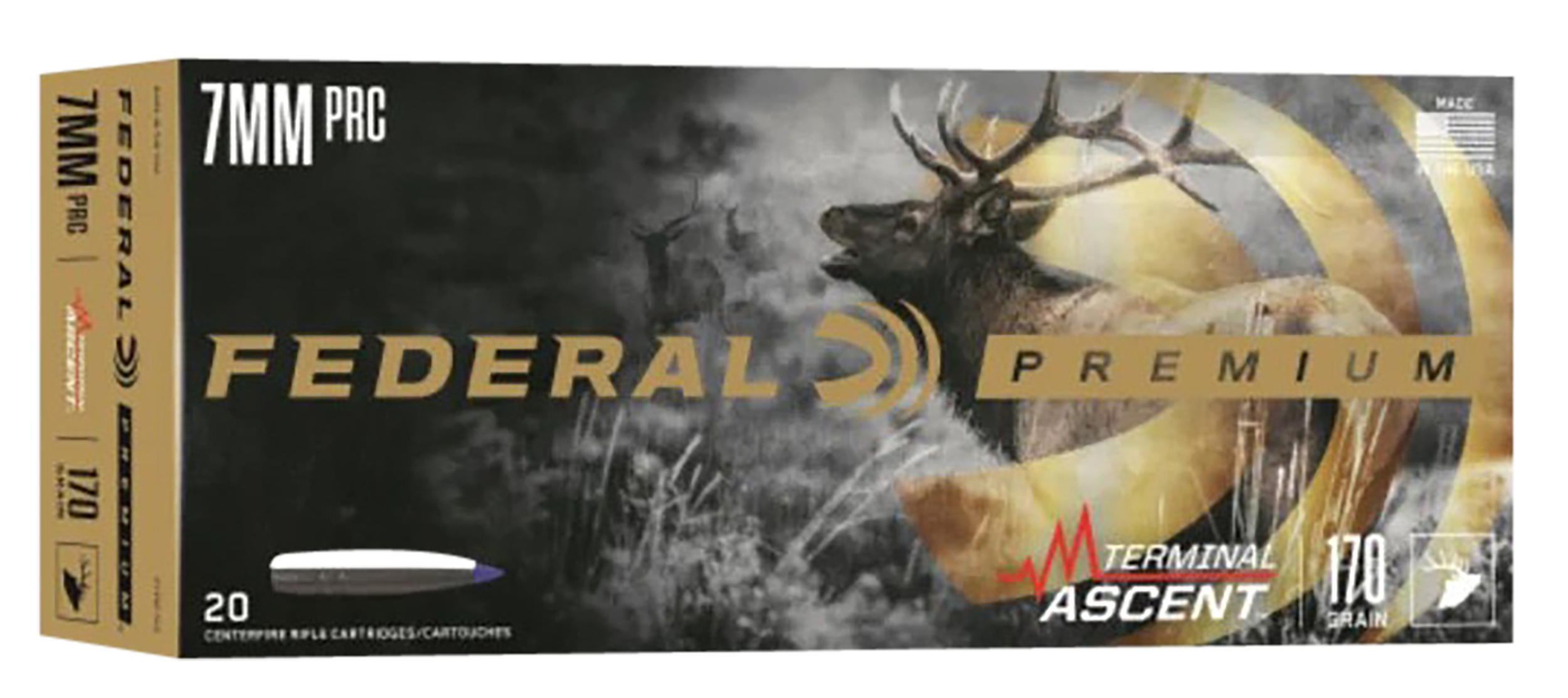 Federal P7PRCTA3 Premium Terminal Ascent 7mmPRC 170gr 20 Per Box/10 Case