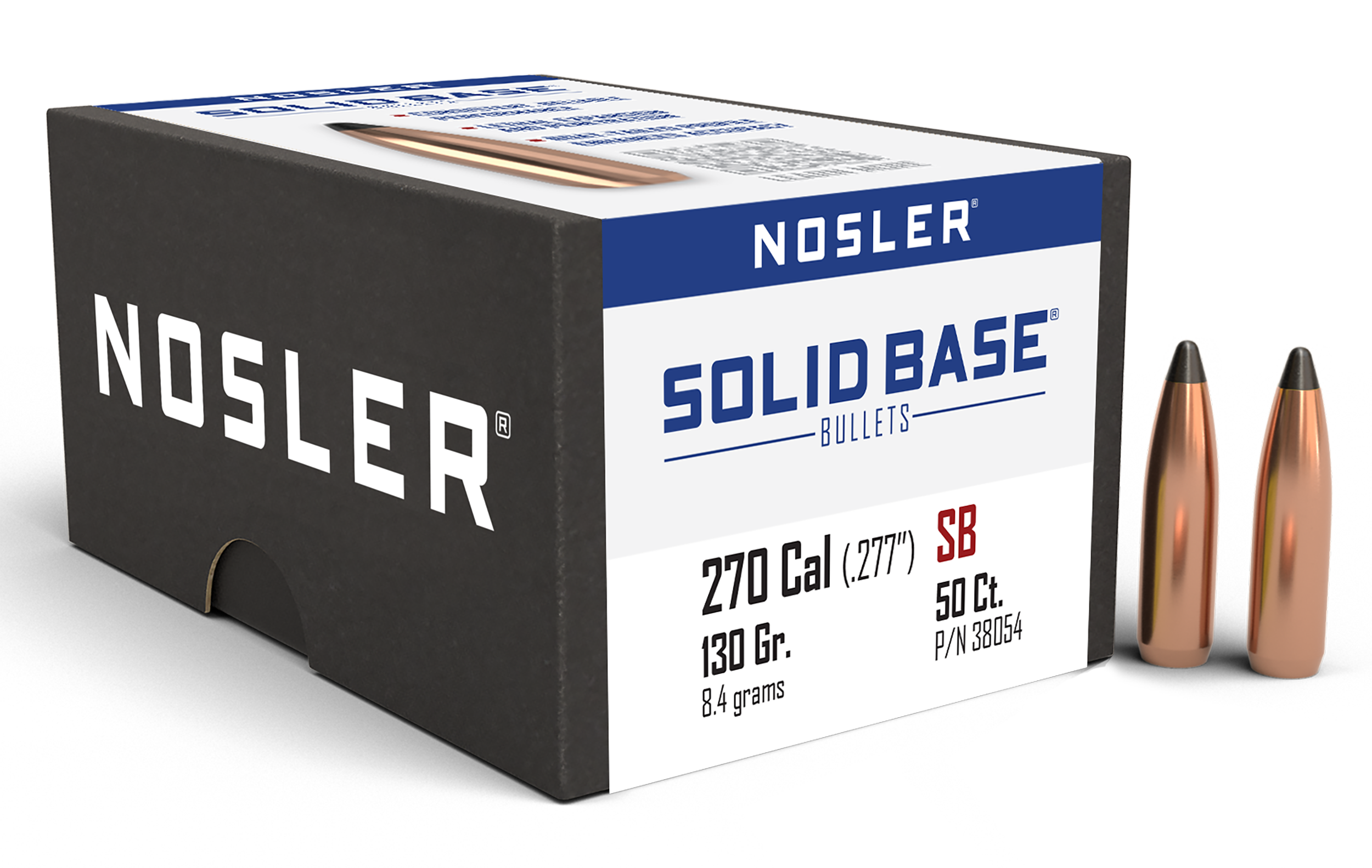 Nosler 38054 Solid Base 270Cal 130gr Soft Point 50CT