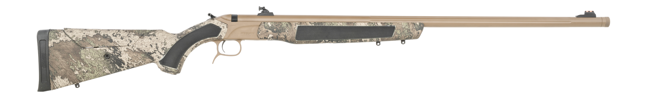CVA PR3208NM Accura LR-X 1rd 45 Cal VariFlame 30" Flat Dark Earth Nitride Cerakote Fluted Threaded Barrel & Receiver w/Picatinny Rail, Adj Comb TrueTimber Strata Synthetic Stock