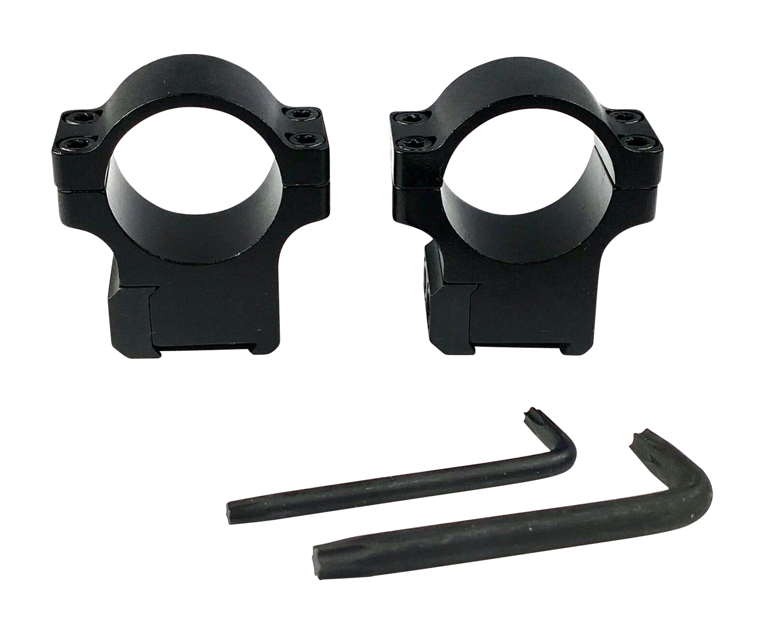 CZ-USA 40088 CZ Rings 527  Matte Black 1"
