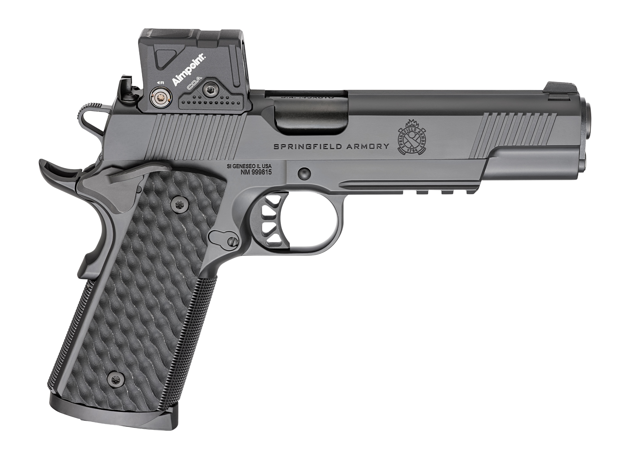 Springfield Armory PC9125LRCOA 1911 TRP 45 ACP 8+1 5" Match Grade Barrel, Steel Frame w/Beavertail