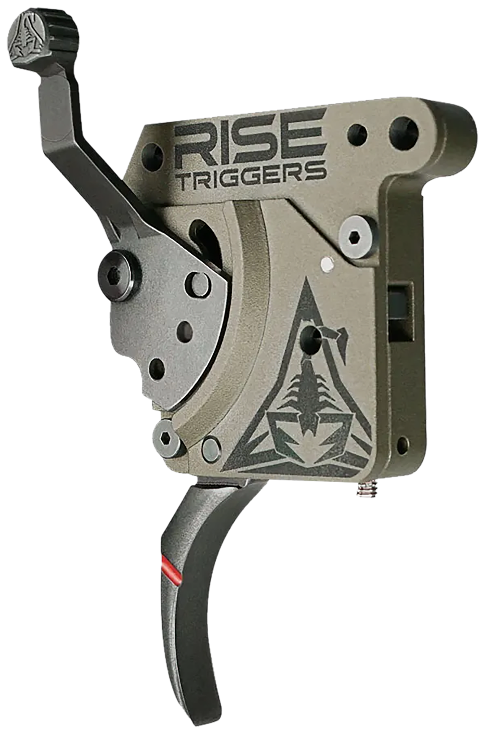 Rise Armament RA735C Reliant Trigger Black/FDE Curved