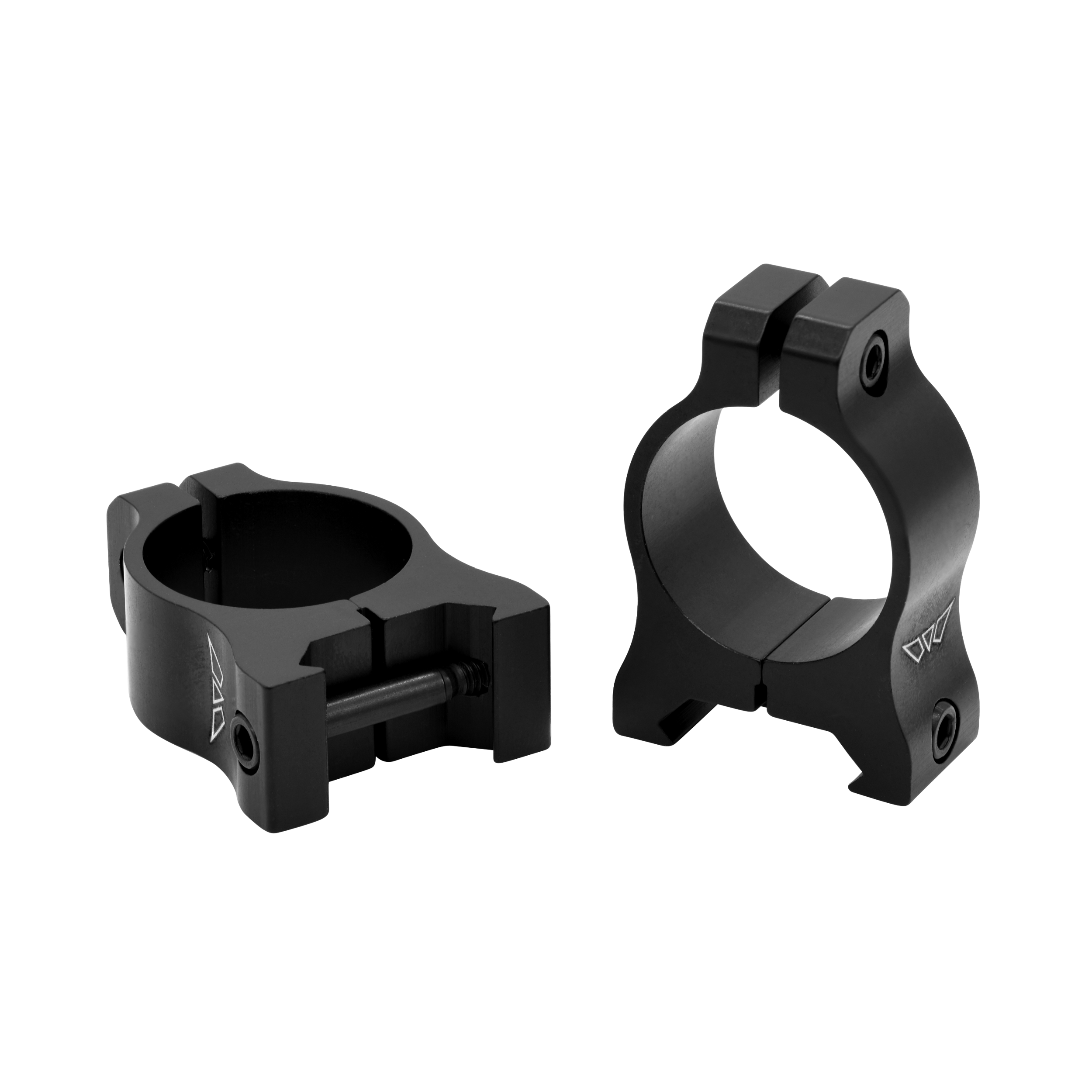 Warne V400M Vapor Scope Ring Set Matte Black Aluminum, 1" Tube, Low Picatinny/Weaver