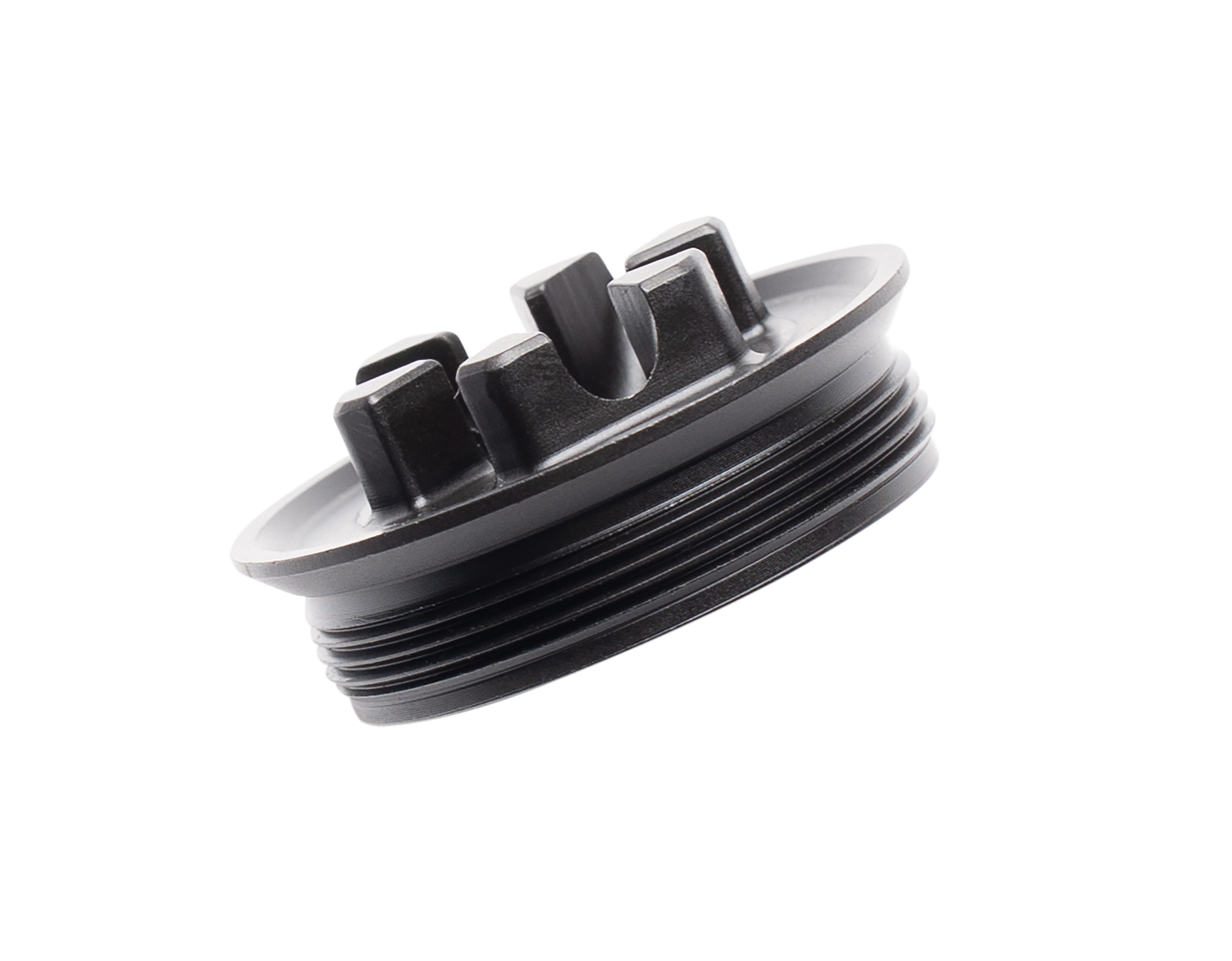 Dead Air RXD206 Flash Hider Front Cap 5.56mm Fits 0.53" Long Stainless Steel Black Nitride