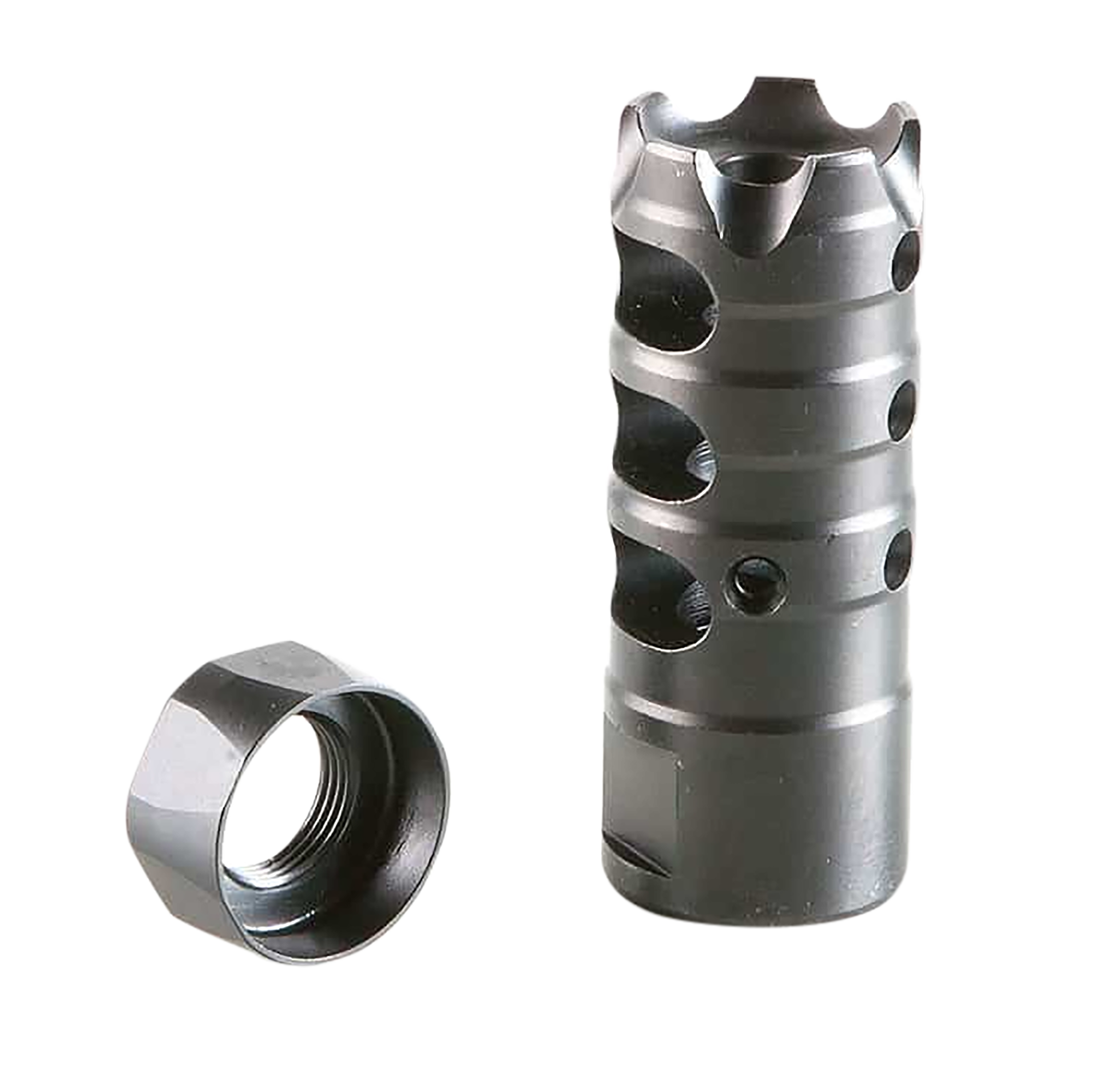Patriot Ordnance Factory 00309 Triple Port Muzzle Brake Black Nitride 5/8"x24 Thread, 308 Win 7.62x51mm NATO