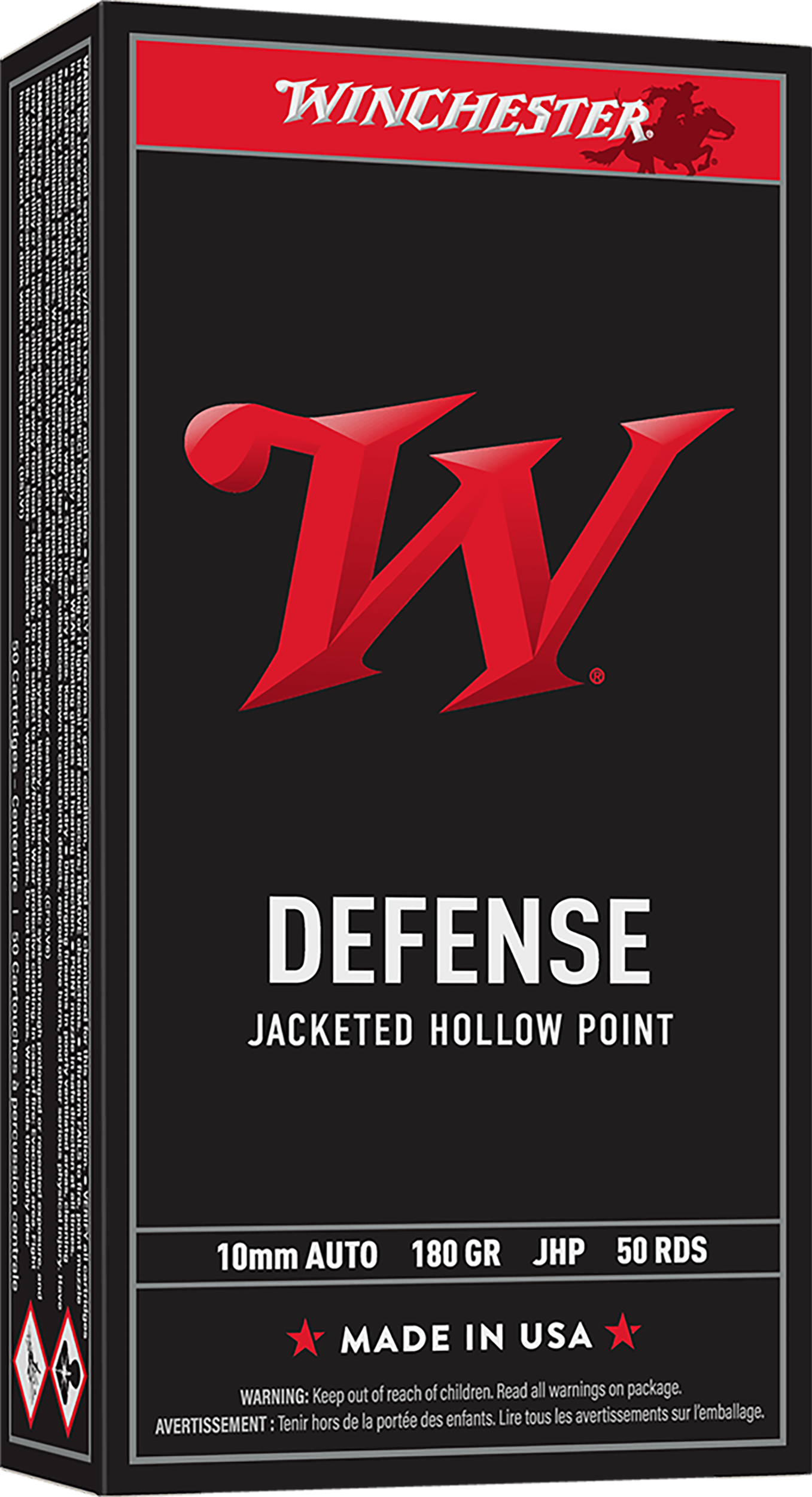 Winchester Ammo USA10JHP USA  10mm 147gr Jacketed Hollow Point 50 Per Box/10 Case
