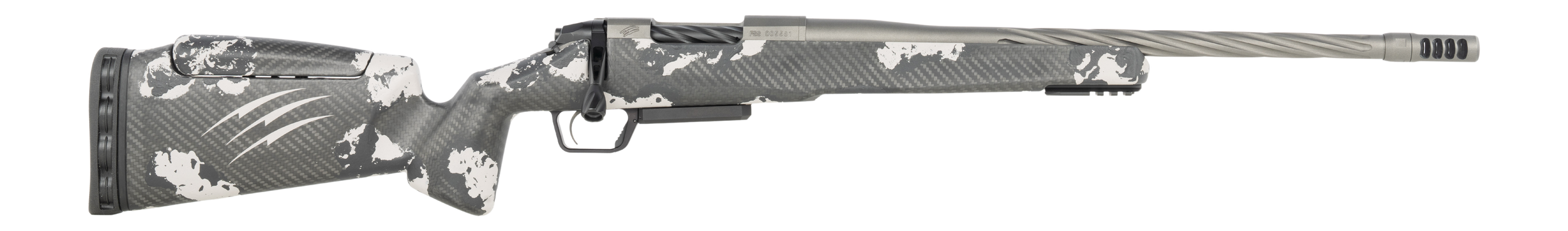 Fierce Firearms RIVSSX22CM18GP Twisted Rival XP 2.0 22 Creedmoor 3+1 18" Glacier Cerakote Spiral Fluted Threaded Barrel, Stainless Steel Drilled & Tapped Receiver, Arca Rail Forend, Phantom Camo Push
