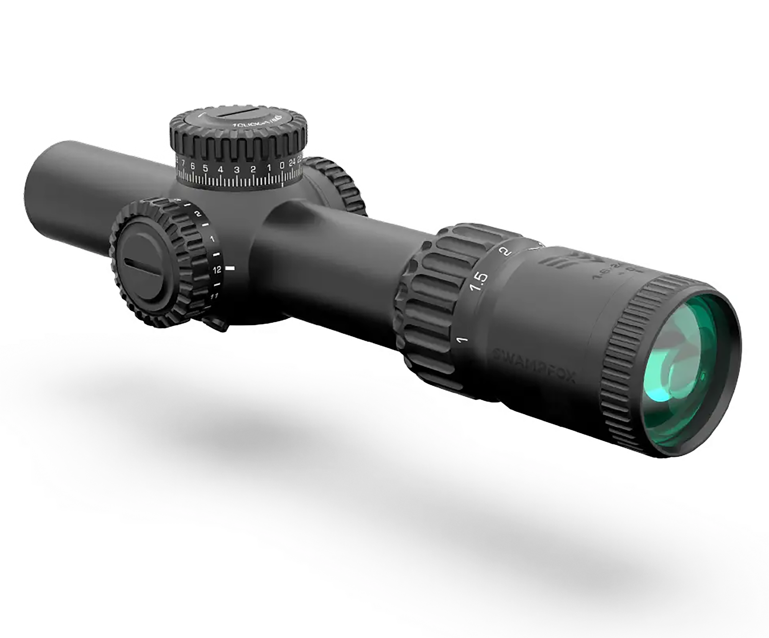 Swampfox Optics WAR16241GL Warhorse  Green 1-6x24mm FFP