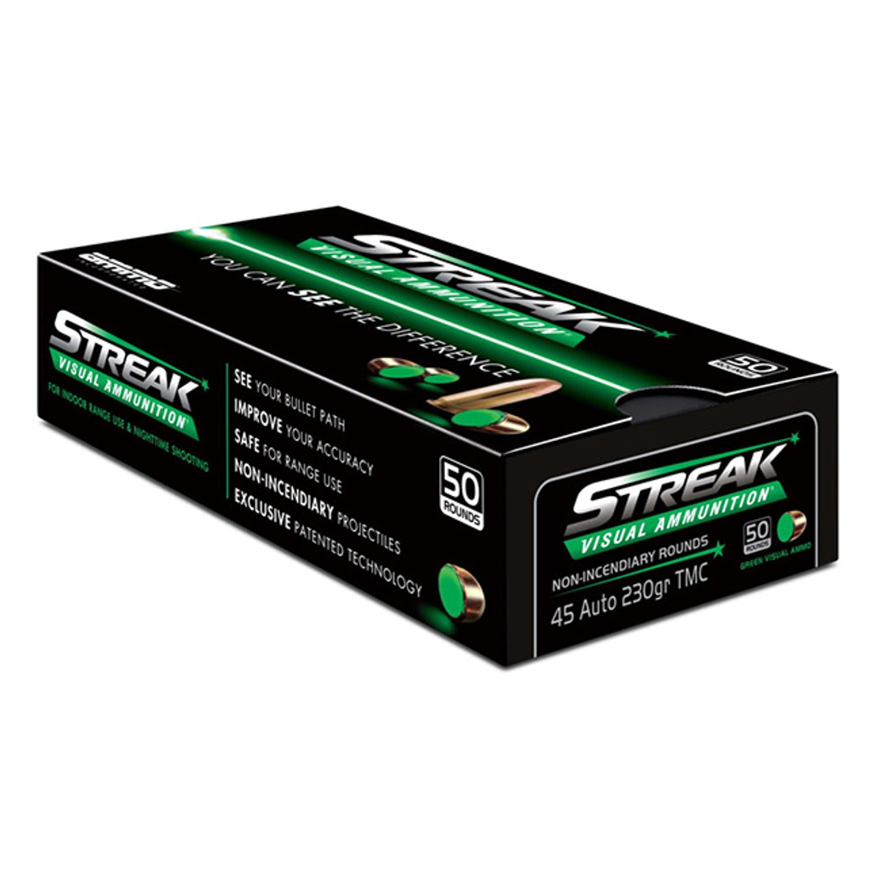 AMMO INC 45AUTO GREEN 230GR TMC 50RD BOX 1000 CASE