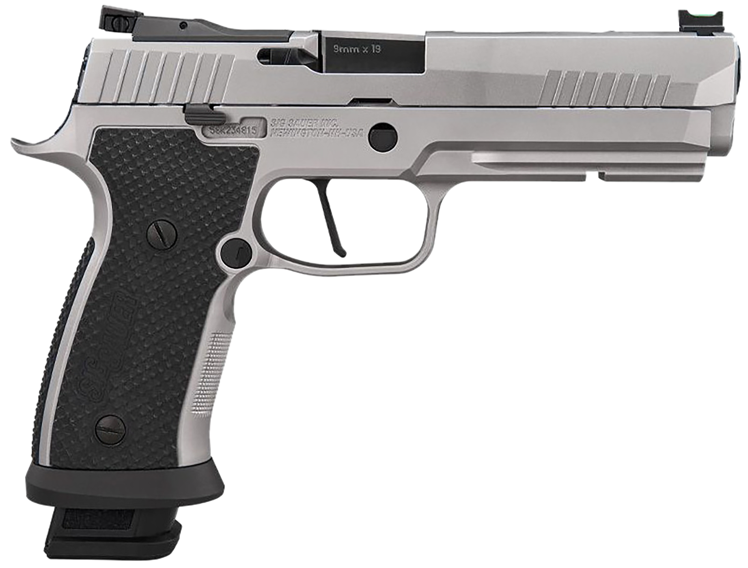 Sig Sauer 320SXG59STAS10 P320 Full Size Frame 9mm Luger 10+1 5" Optic Ready Stainless Steel Slide Black LOK Grip