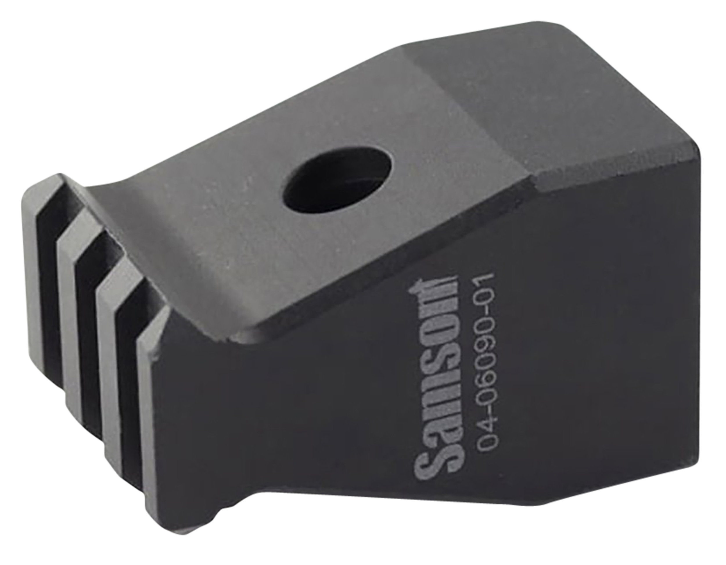 Samson 040609001 Rear Trunnion Stock Adapter  Picatinny Rail, Black Anodized Aluminum, Fits Most AK-Platform