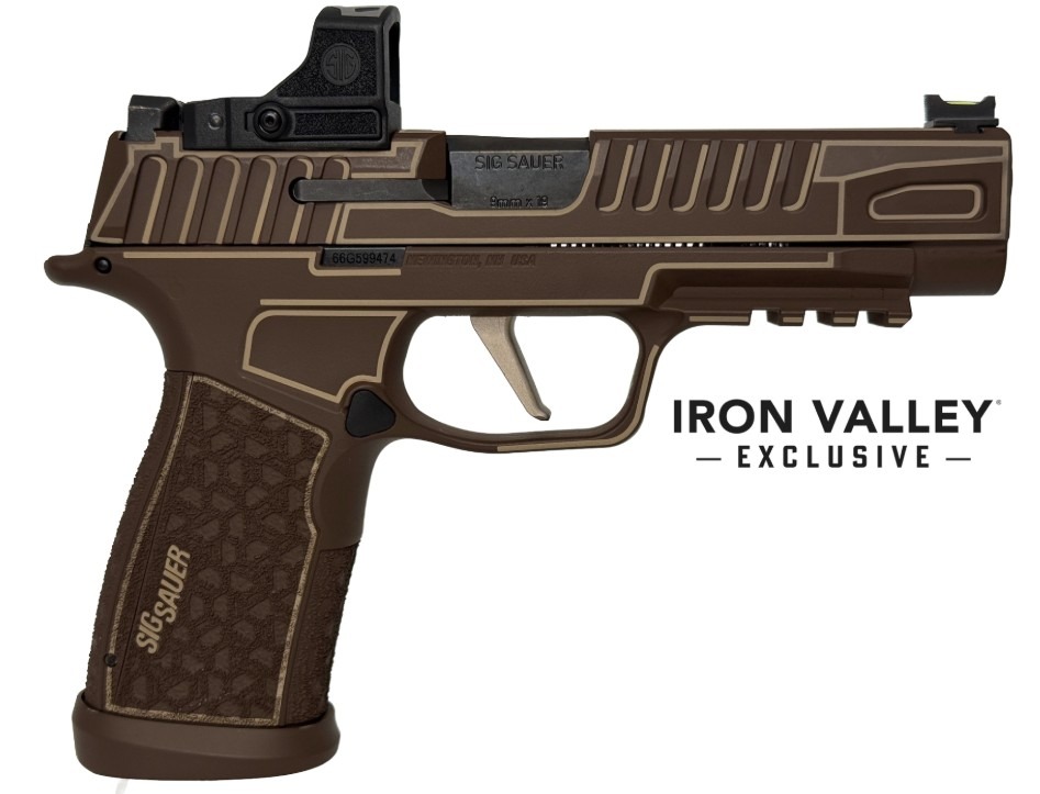 Shark Coast Tactical P365 Fuse 9mm 4.3" 21rd Anime Chocolate Romeo-RS Pistol