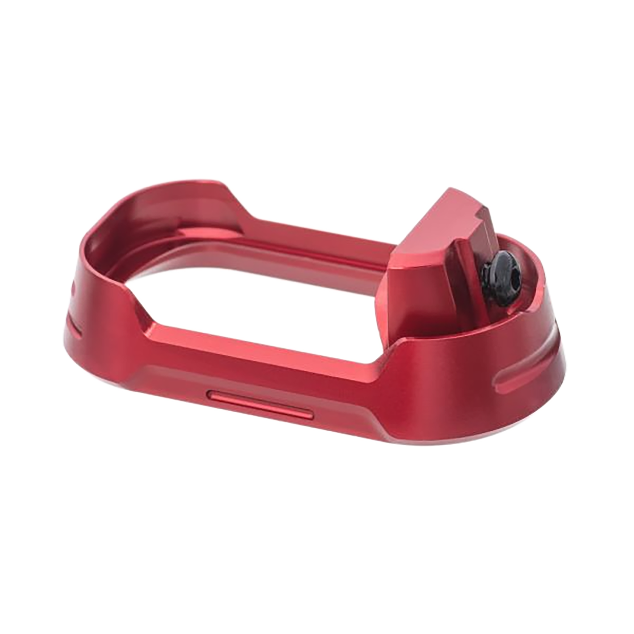 Tyrant CNC TDG19G34MWREDBLKSCRW  Magwell Fits Glock 19 Gen 3-4 Red Aluminum