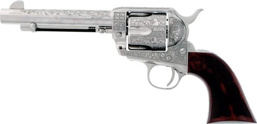 CIMARRON BUFFALO BILL CODY 45LC 5.5" ENGRAVED NICKEL