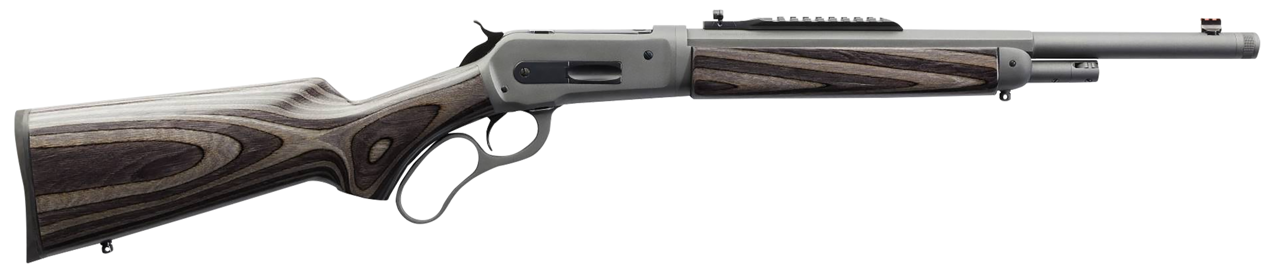 Chiappa Firearms 920411 Wildlands Takedown 1886 Full Size 45-70 Gov 4+1 18.50" Mystikote Dark Gray Threaded Barrel, Mystikote Dark Gray Picatinny Rail Steel Receiver, Fixed Gray Laminate Stock
