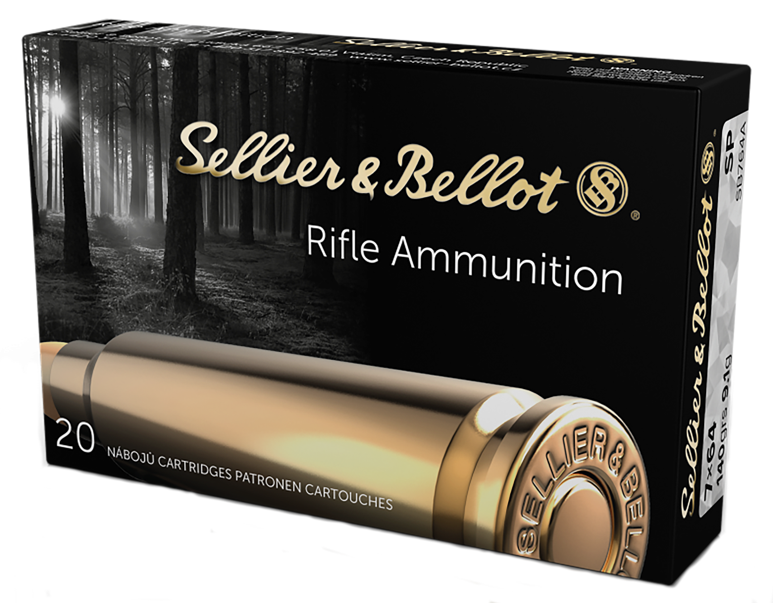 Sellier & Bellot SB764A Rifle  7x64mmBrenneke 140gr Soft Point 20 Per Box/20 Case