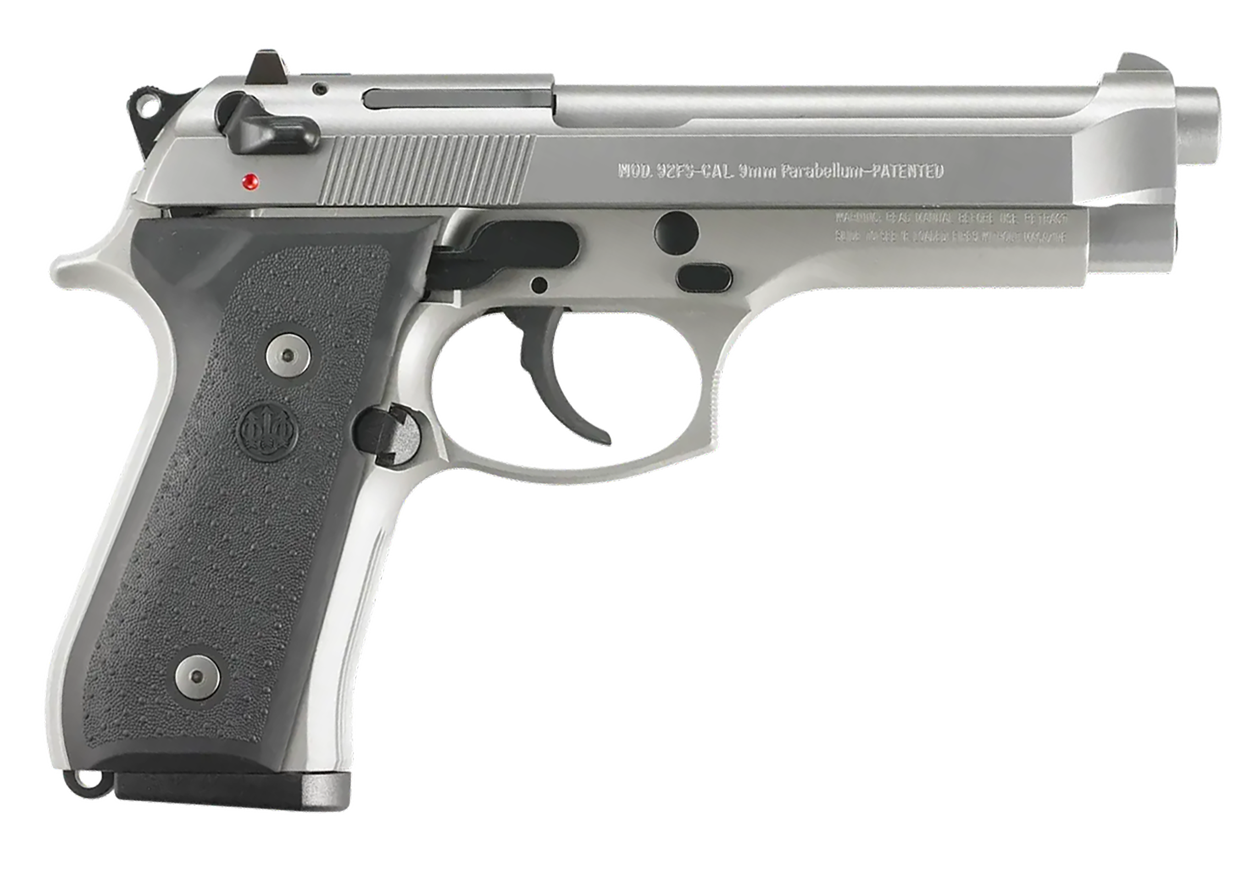 Beretta usa js92f510 92fs inox full size frame 9mm luger 10+1 4.90" sati...-img-0