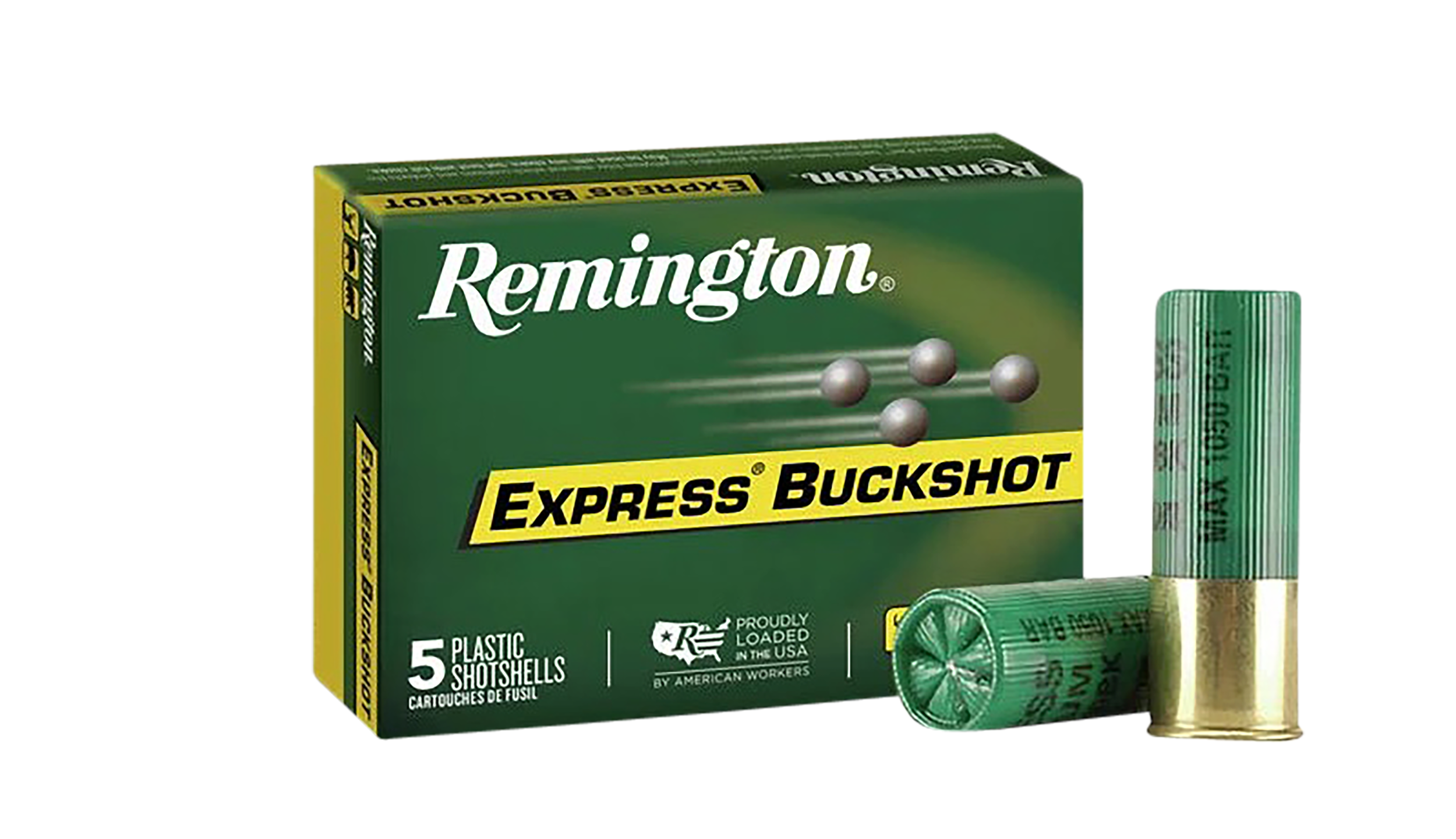 Remington Ammunition 20622 Express Buckshot 12Gauge 2.75" 0Buck Shot 5 Per Box/50 Case