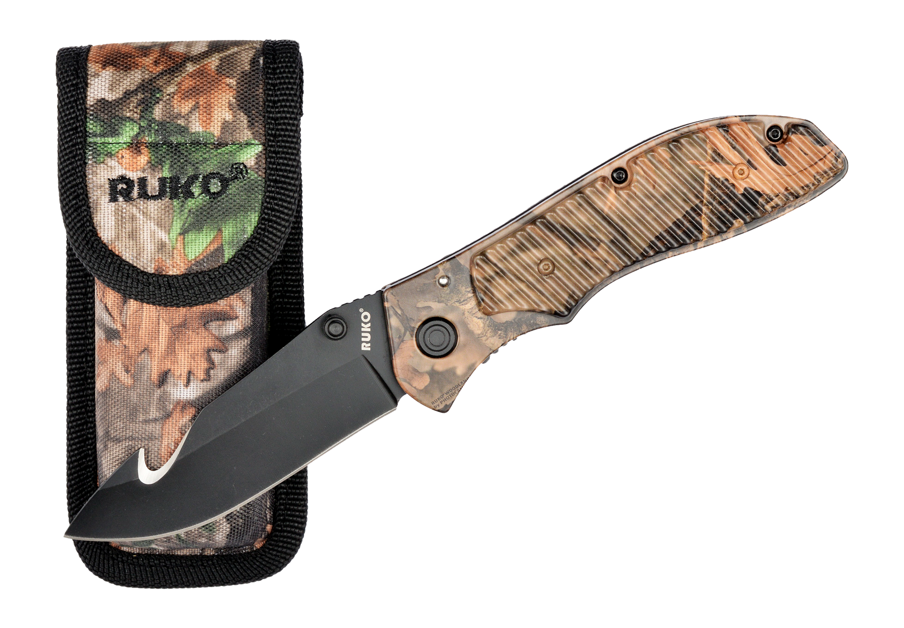 Ruko Woodland 3.5" Gut Hook Folding Knife
