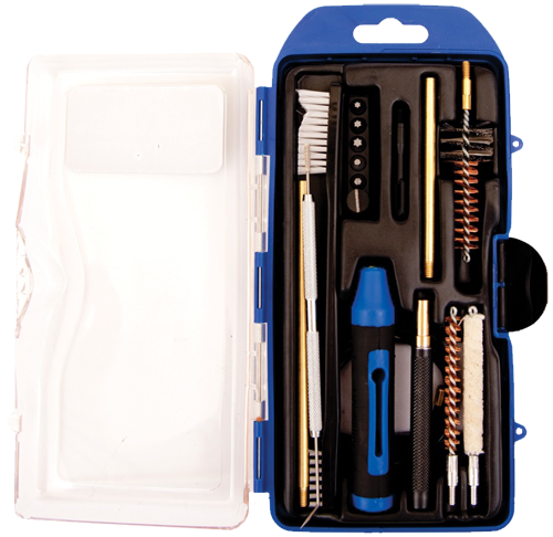 DAC GM223AR AR-15 Cleaning Kit Multi-Caliber Rifle/17 Pieces Black/Blue