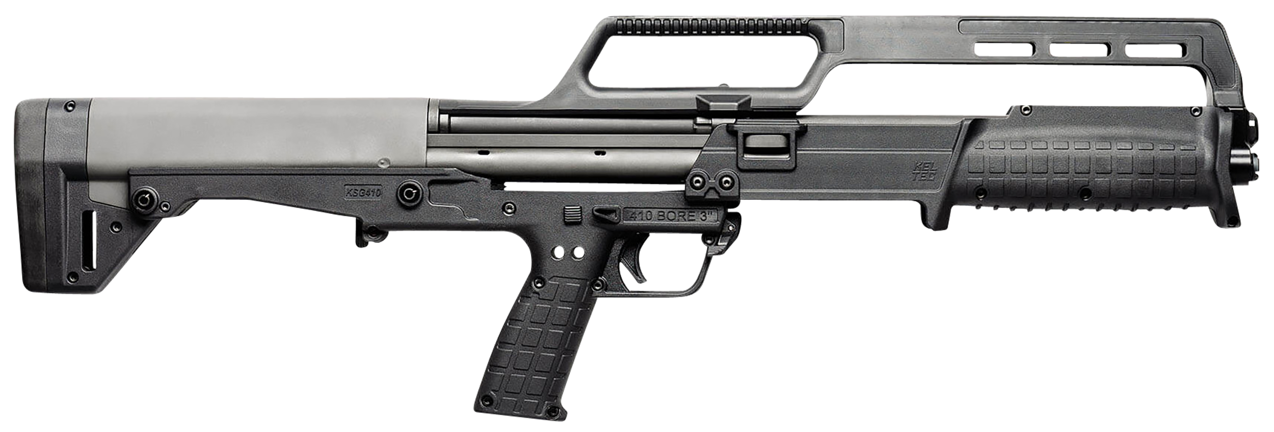 Kel-Tec KSG410BLK KSG 410 Bore 18.50" 3" 10+1, Black, Polymer Grip, Synthetic Fixed Stock, Cary Handle Fiber Optic Sights