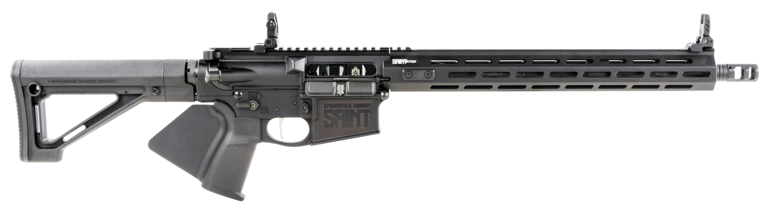 Springfield Armory STV916308BCA Saint Victor *CA Compliant 308 Win 16" 10+1 Black Hard Coat Anodized Bravo Company 6-Position Stock