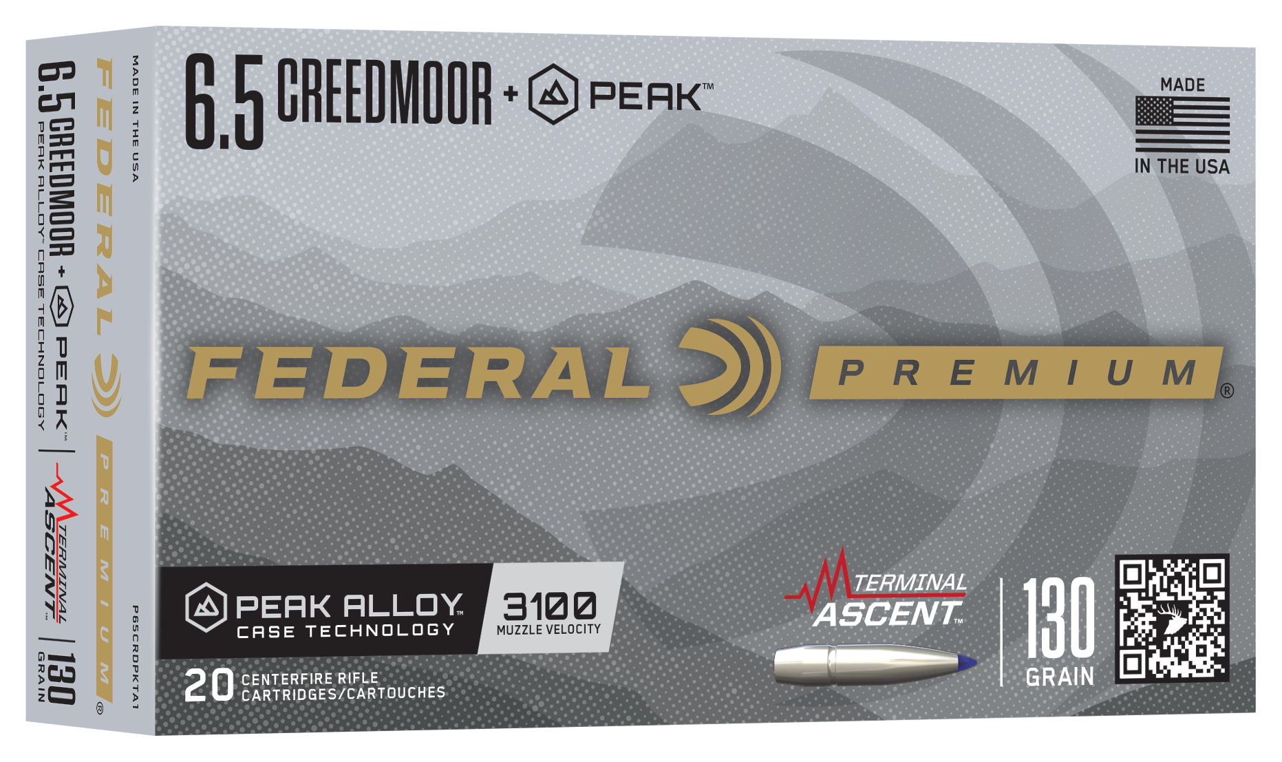FED P65CRDPKTA1    65CRD+PEAK 130GR TA       20/10