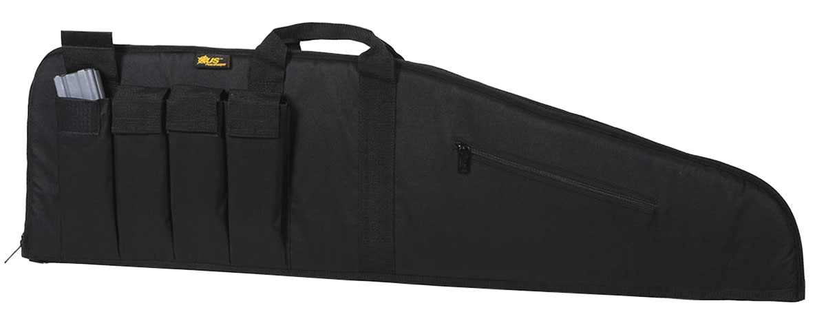 US PeaceKeeper P20035 MSR Case Water Resistant Black 600D Polyester w/ Brushed Tricot Liner 2" Padding & Lockable Zippers