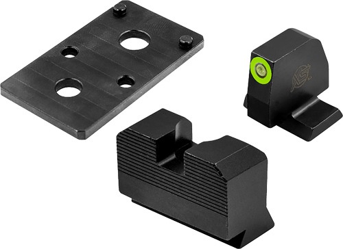 XS MINIMALIST TRITIUM SIGHT & OPTIC PLATE RMR S&W M&P!