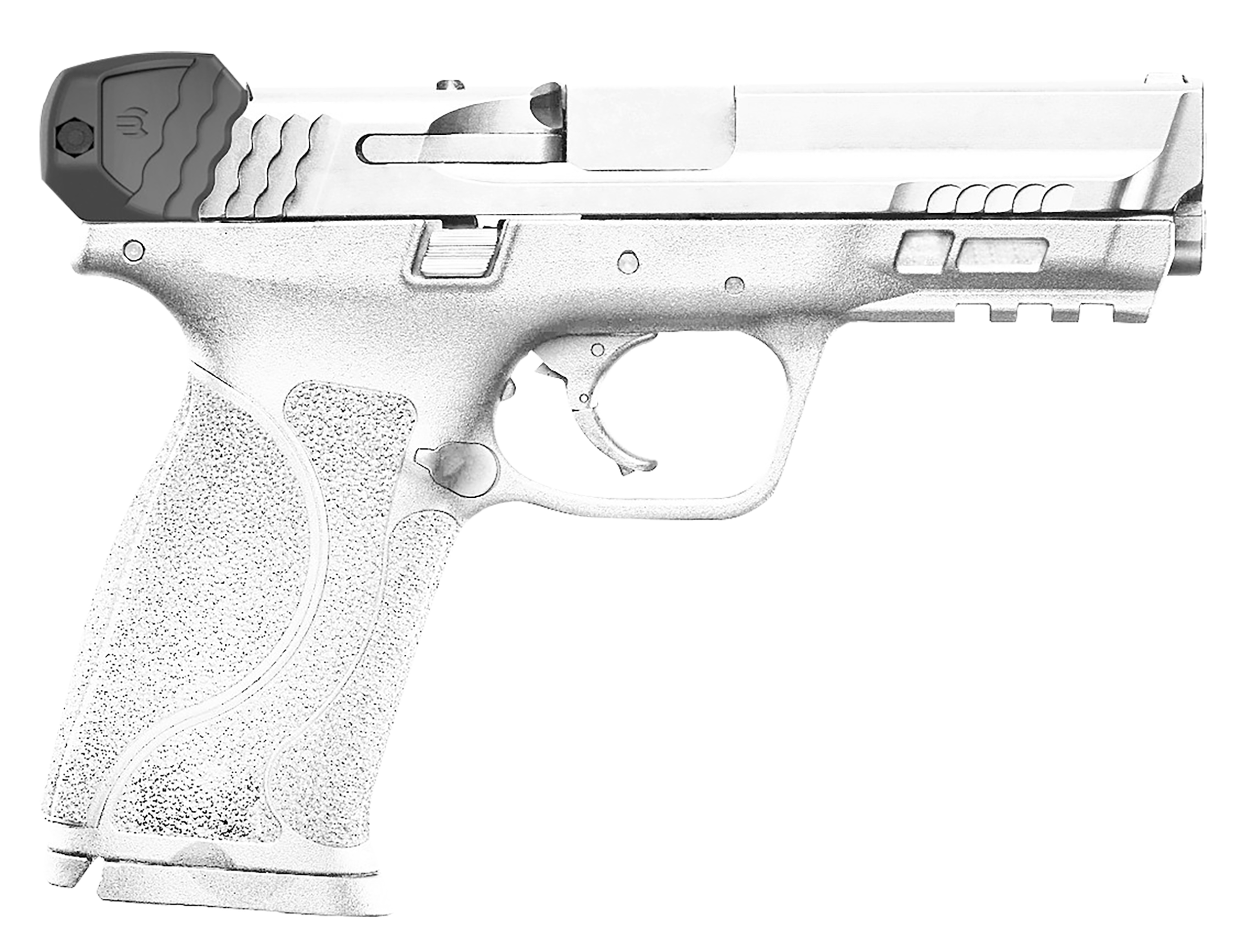 Recover Tactical MCH01 Upper Charging Handle Compatible w/S&W M&P, Black Polymer, Ambidextrous