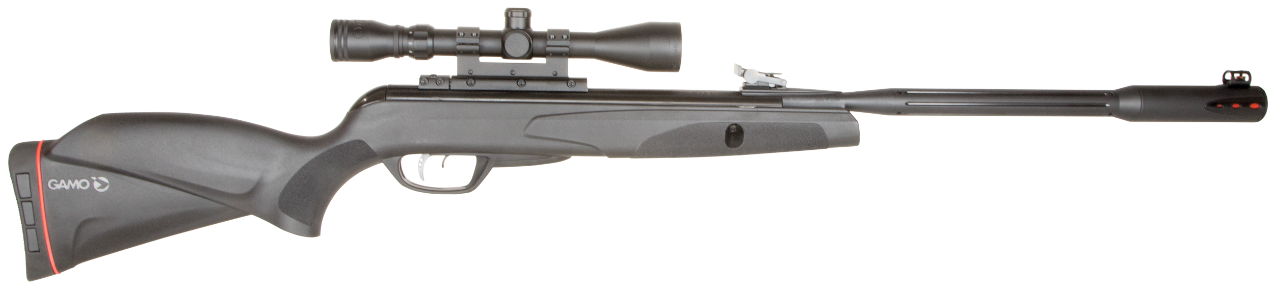 Gamo 6110063254 Whisper Fusion Mach1 Gas Piston 177 Black Black Receiver Black Molded All Weather Stock Scope 3-9x40mm