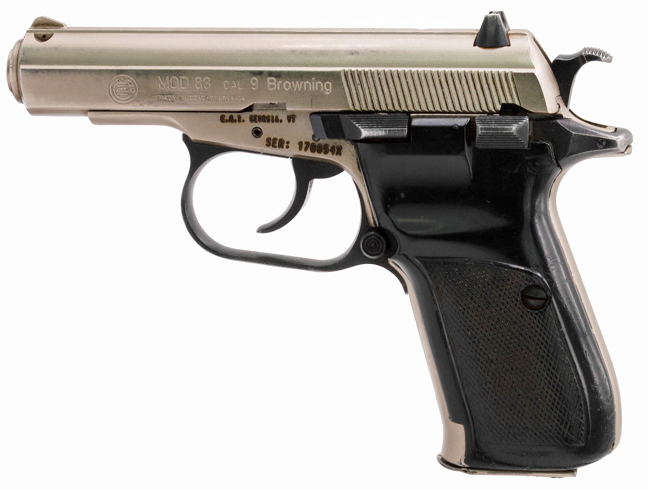 Century Arms CZ 83 380 ACP 3.85" 12rd Nickel Good Condition Pistol