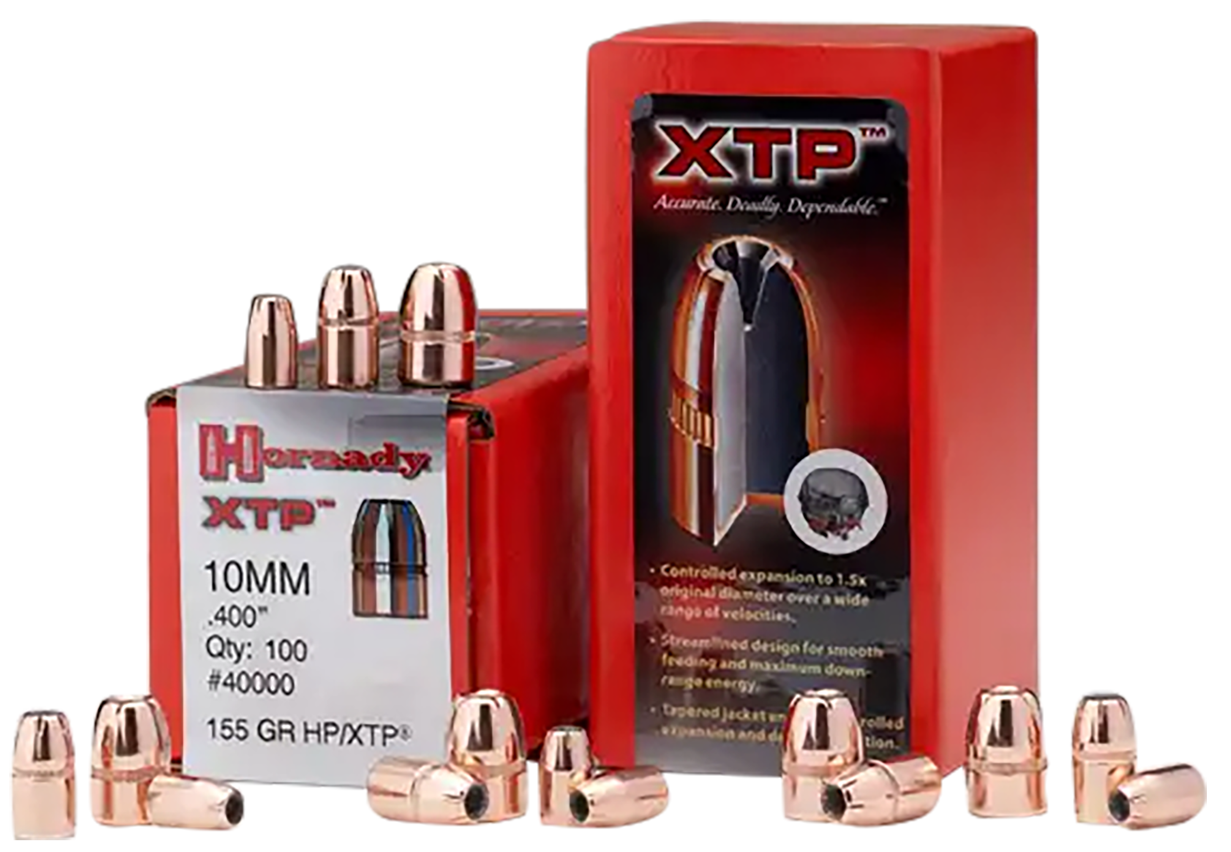 Hornady 35710 XTP 38 Cal .357 125 gr Hollow Point 100 Per Box/ 25 Case