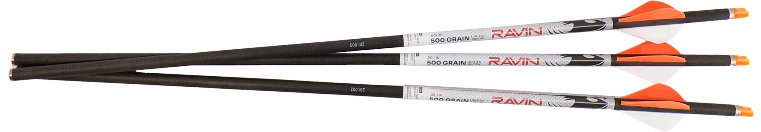 Ravin Crossbows R144 Lighted Arrows 500 Grain 100% Pure Carbon 3 Pack