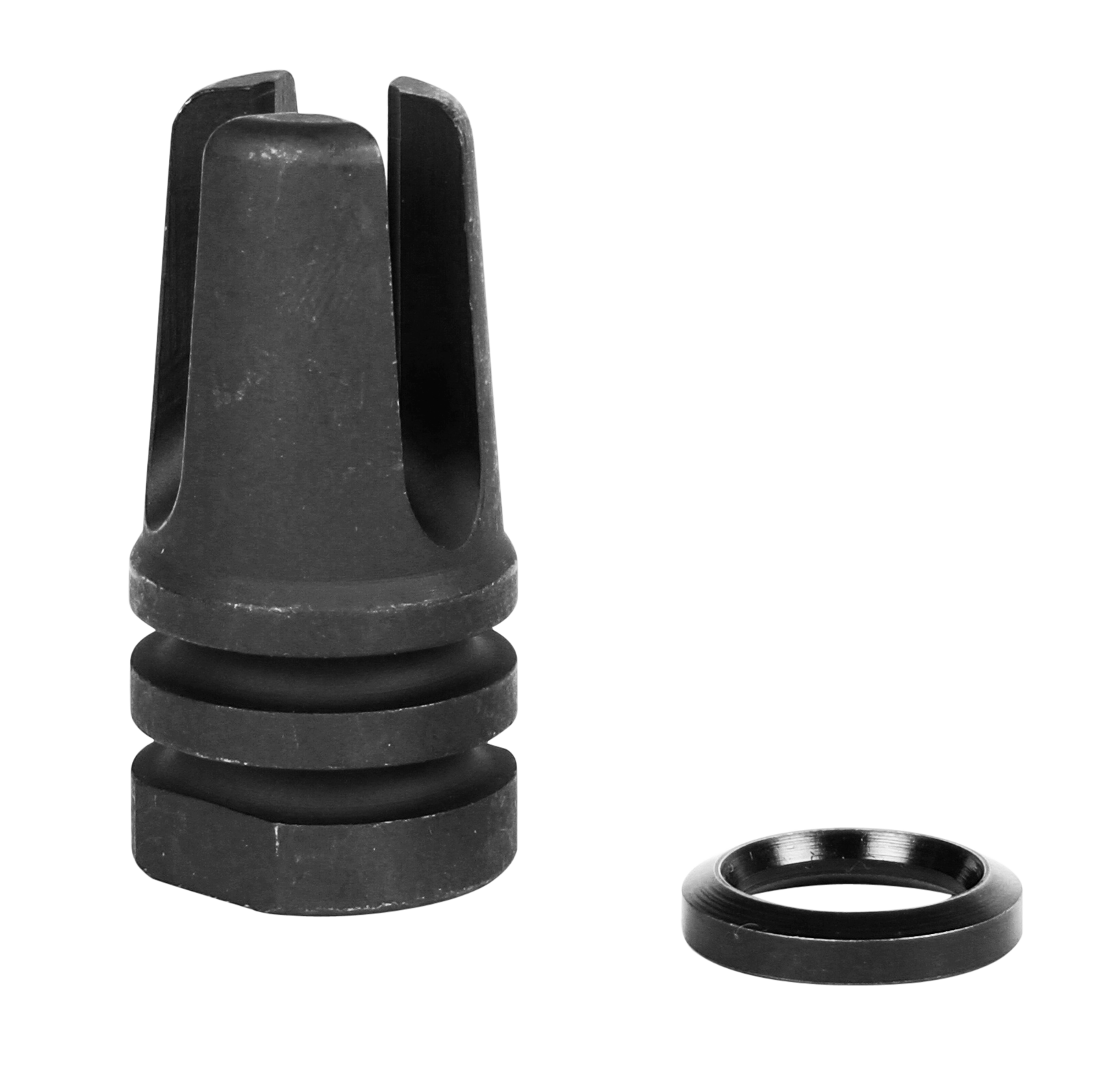 LBE Unlimited ARFH3PNG Three Prong Flash Hider Black 1215 Steel with 1/2"-28 tpi Threads for 5.56x45mm NATO AR-15