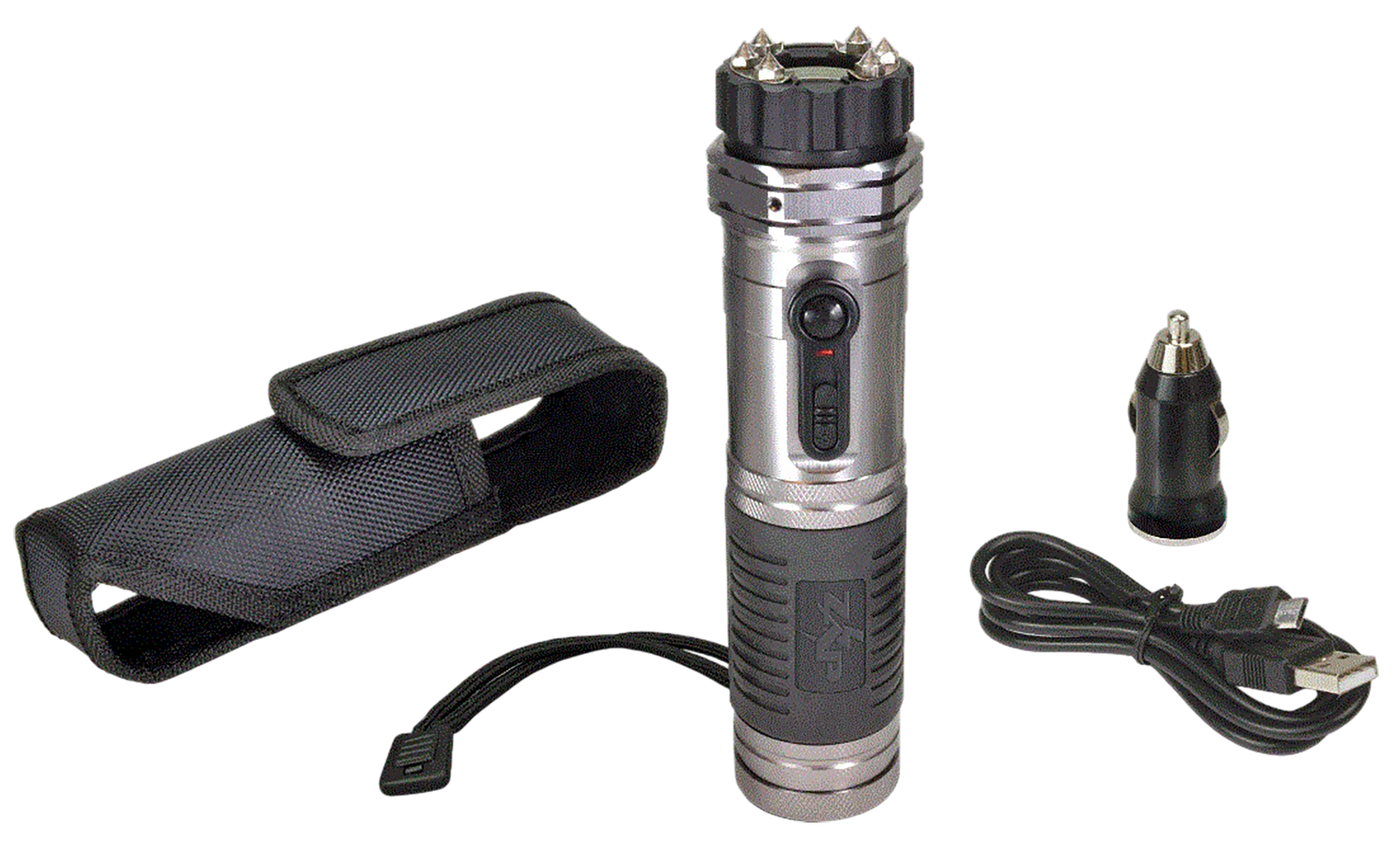 Zap ZAPL Zap Light Stun Gun/Flashlight Range of Contact Silver