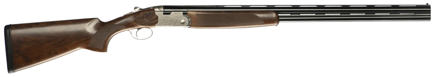 Beretta USA J686S1230 686 Silver Pigeon I 12 Gauge Break Open 3" 2rd 30" Black Over/Under Vent Rib Barrel, Silver Engraved Steel Receiver, Fixed European Walnut Stock, Right Hand