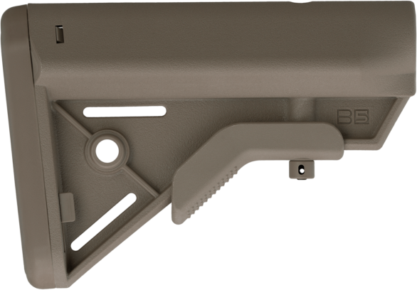 B5 Systems BRV1085 Bravo Flat Dark Earth Synthetic for AR-Platform with Mil-Spec Receiver Extension (Tube Not Included)