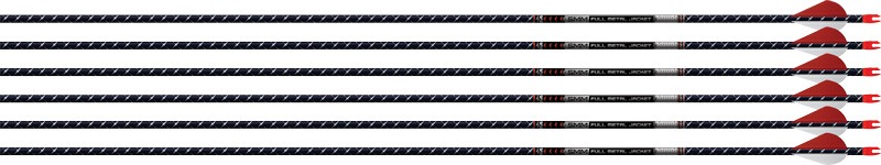 EASTON ARROW 5MM FMJ 500 6-PACK W/ 2" BLAZER VANES