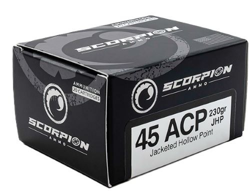 Scorpion 45 ACP 230gr JHP 20rd Box