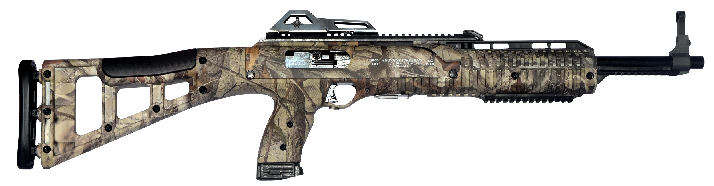 Hi-Point 4595TSWC 4595TS Carbine 45 ACP 17.50" 9+1 Black Woodland Camo All Weather Skeletonized Stock