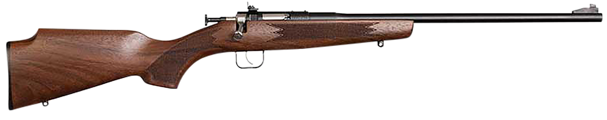 Crickett 00002 Deluxe The Original Youth Deluxe Single Shot 16.10" Blued Tapered Barrel, Blued Steel Receiver, Fixed American Walnut Stock, EZ Loader