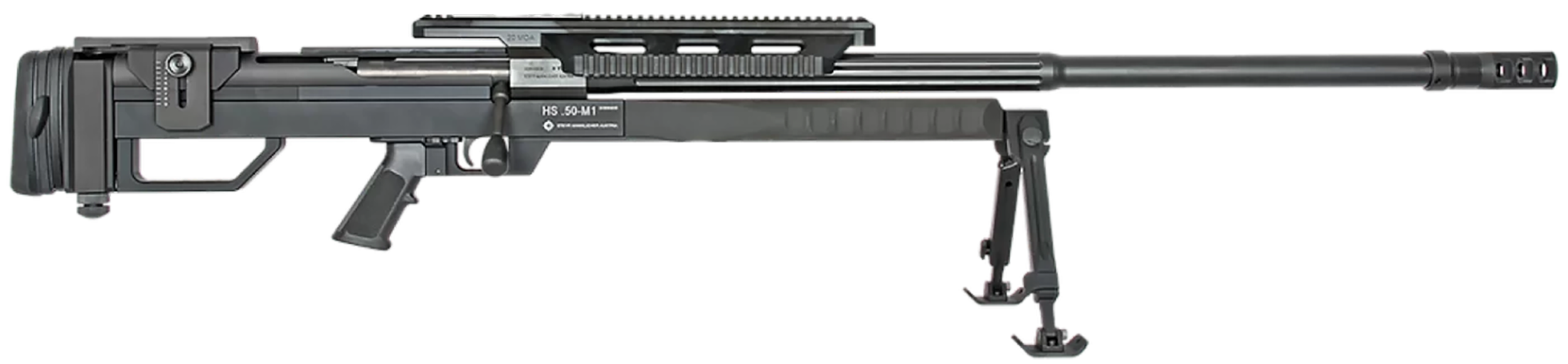Steyr Arms 610551 HS 50 M1 50 BMG 5+1 35" Black Steel Barrel, Black Mannox Picatinny Rail Steel Receiver, Black Synthetic Adj Chassis Stock, Black Polymer Grip