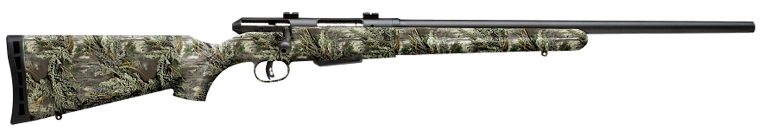 Savage Arms 19980 25 Walking Varminter Full Size 223 Rem 4+1 22" Matte Black Heavy Barrel, Matte Black Carbon Steel Receiver Drilled & Tapped, Realtree Max-1 Fixed Varmint Synthetic Stock, Right Hand