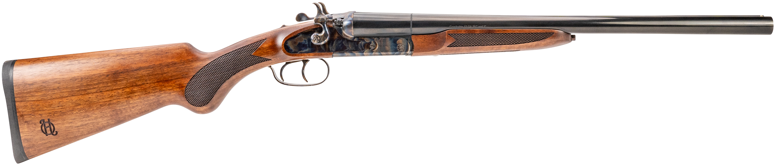Heritage Mfg CW1218CH Coachwhip  12 Gauge Break Open 2rd 18.50" Black Chrome Side By Side Barrel, Color Case Hardened Alloy Steel Receiver, Fixed Turkish Walnut Stock