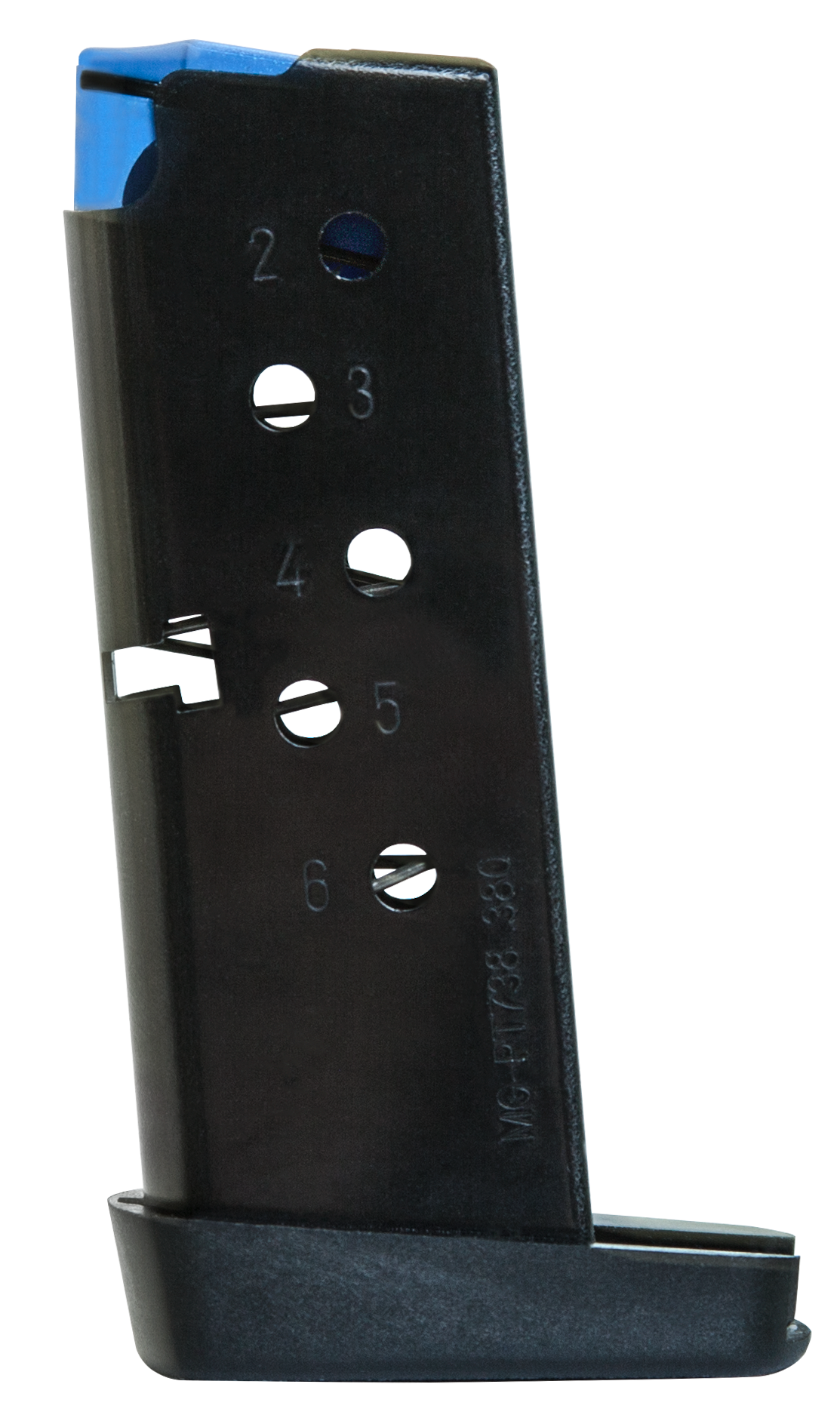 Mec-Gar MGPT7386B Taurus 6rd 380 ACP Fits Taurus PT738 TCP, Blued Carbon Steel