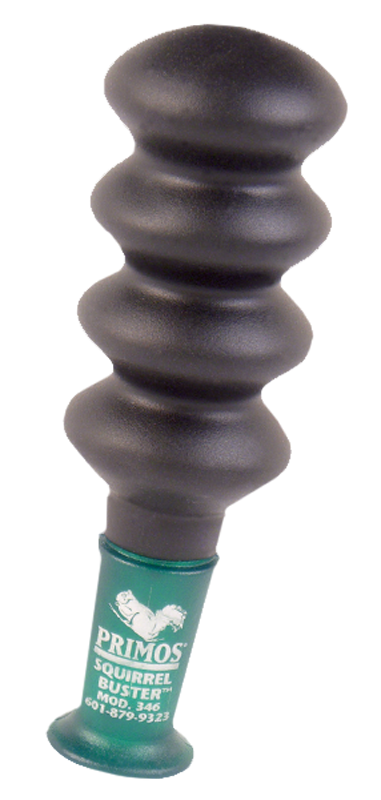 Primos 373 Squirrel Buster Grunter Call Fox/Grey/Young Squirrel Sounds Attracts Squirrels Black Rubber