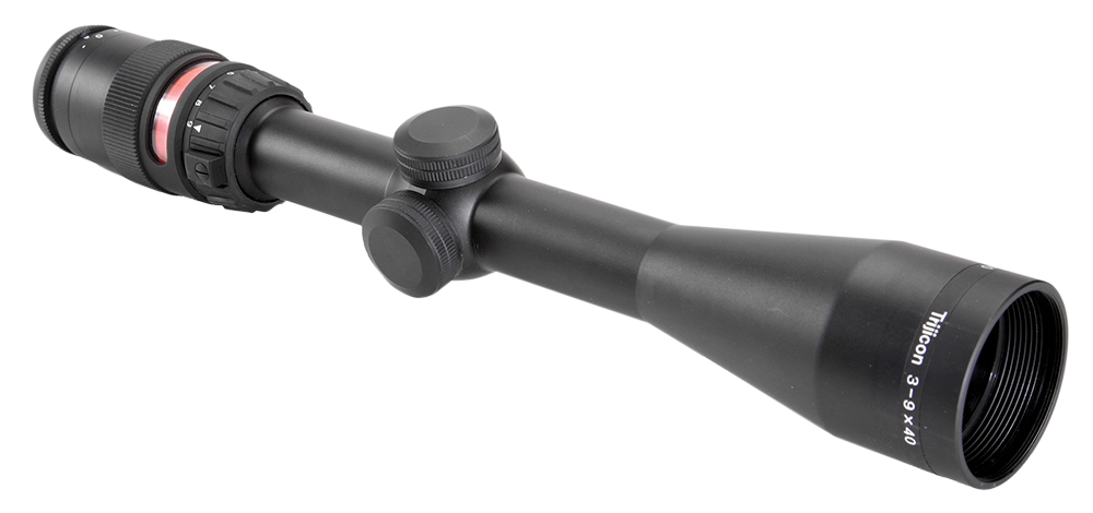 Trijicon 200010 AccuPoint  Black Hardcoat Anodized 3-9x 40mm 1" Tube Illuminated Red Triangle Post Reticle