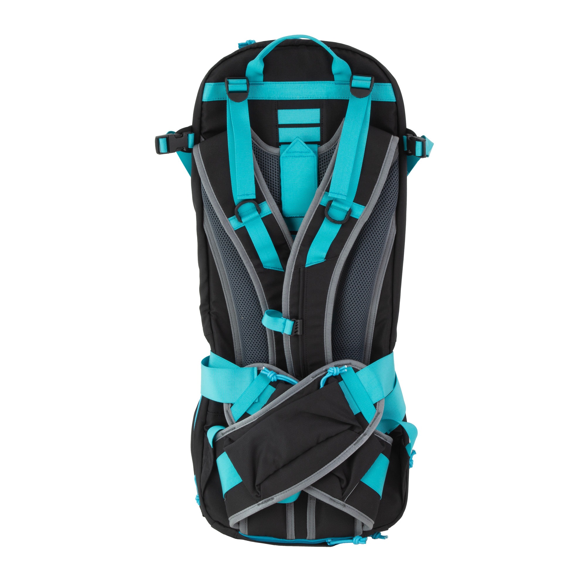 GGG APPARITION SOLID BLK W/CYAN ZIPS