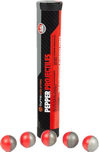 BYRNA PEPPER PROJECTILES 5-CT TUBE .61 CAL FITS CL LAUNCHER